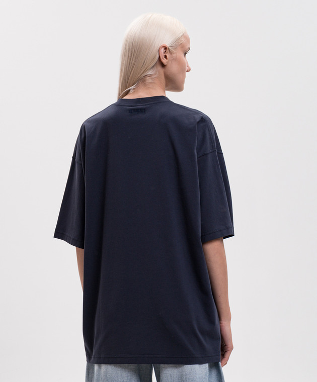 Vetements Синя футболка MH27TR182N зображення 4