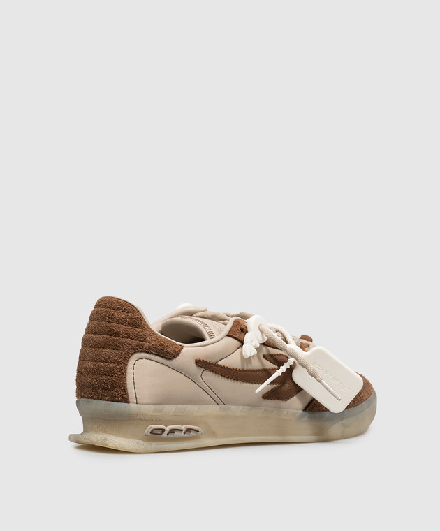Off-White Коричневые комбинированные кроссовки End Of Play OF05968210 изображение 3