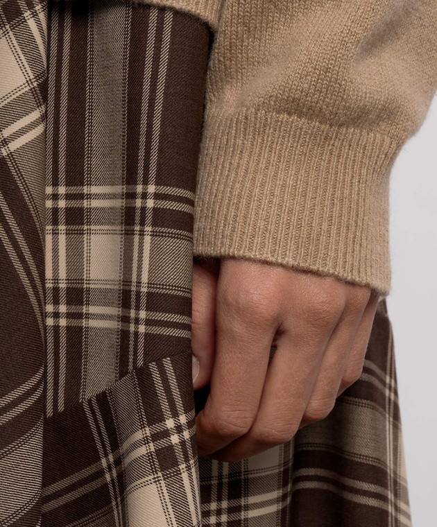 Max Mara Weekend Бежевый свитер DETTO из кашемира WKDDETTO изображение 5