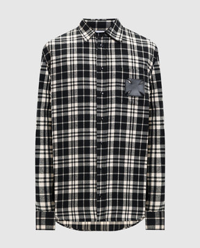 Vetements Чорна сорочка в клітинку ME76FS059BWm