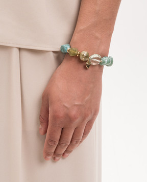 Dolman Bijoux Зеленый эластичный браслет 33723