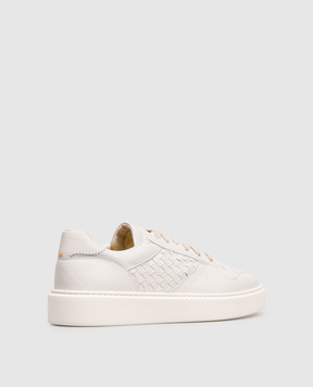 Doucal's Сірі шкіряні кросівки з плетінням DU3261HAXEUY217