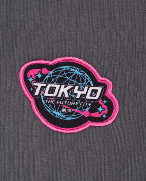 Sprayground Дитячий сірий світшот Shark in Japan SPY1551GGREY