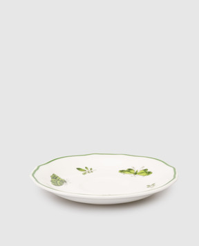 Geminiano Cozzi 1765 Біле порцелянове блюдце для чашки для кави Rosa Rosae SKBBU069019