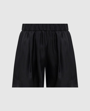 Asceno Чорні шорти Zurich з шовку B027F03C01