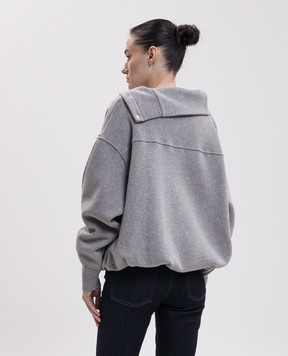 Max Mara Sportmax Сірий меланжевий світшот AEROSI SPXAEROSI