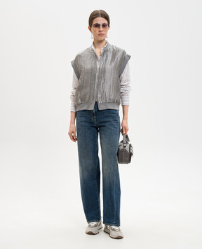 Peserico Синие джинсы с эффектом потертости A04133L86Q04946