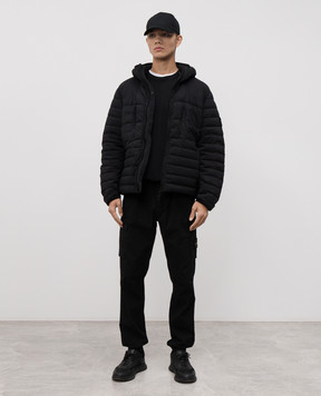 Stone Island Чорна пухова куртка з логотипом K2S154100020S0183