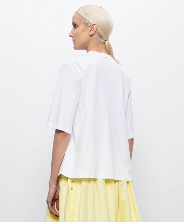 3.1 Phillip Lim Белая футболка с аппликацией S26110380PJB изображение 4