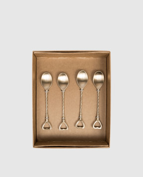 Bitossi Home Набір золотистих кавових ложок Fantasia Cuore LTS02033