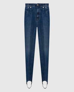 Thierry Mugler Сині джинси зі штрипками 26P6PA0534211