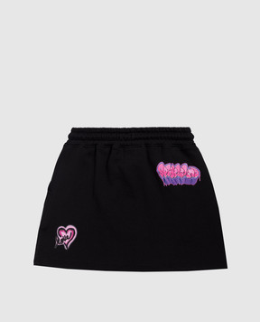 Sprayground Дитяча чорна спідниця Graffiti SPY1452EBLK