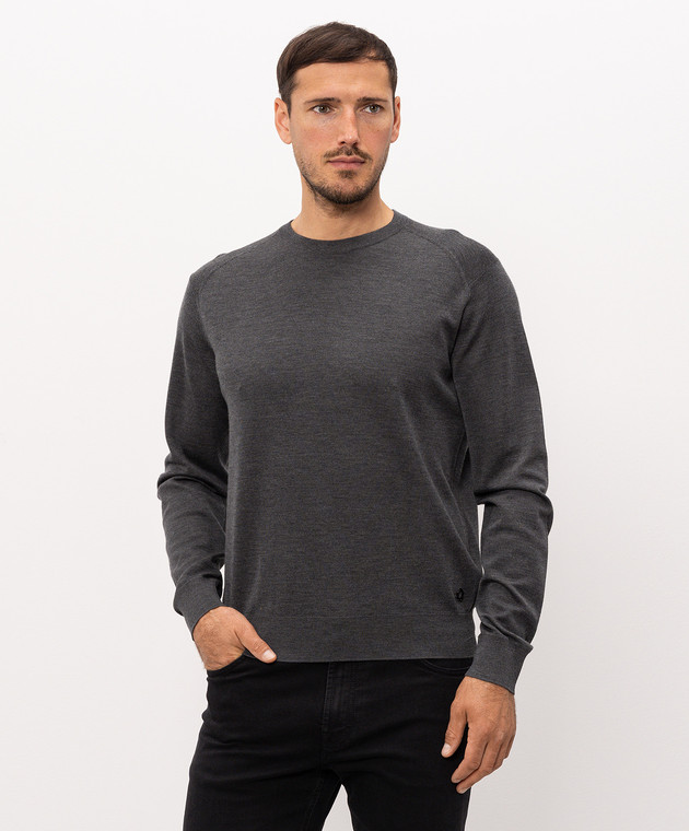 Stefano Ricci Серый джемпер из кашемира W505022G01W26301 изображение 3