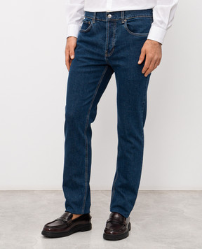 Pini Parma Сині джинси з патчем логотипа PINIJEAMBL