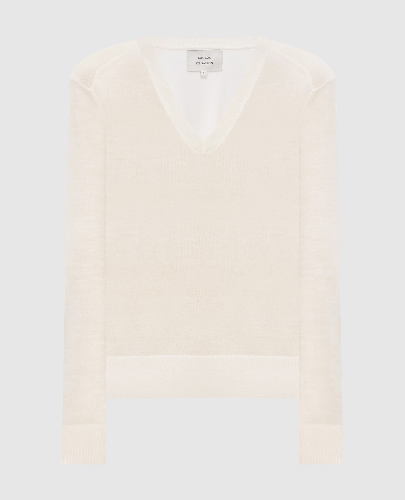 Пуловер цвета айвори JULIO из кашемира