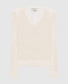 Loulou de Saison Пуловер кольору айворі JULIO з кашеміру JULIOLDS