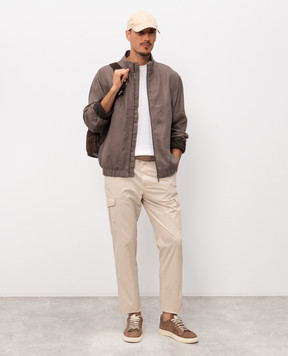 Peserico Бежеві штани-карго R54775T23D07945