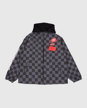 Sprayground Дитяча сіра куртка в клітинку SPY1543