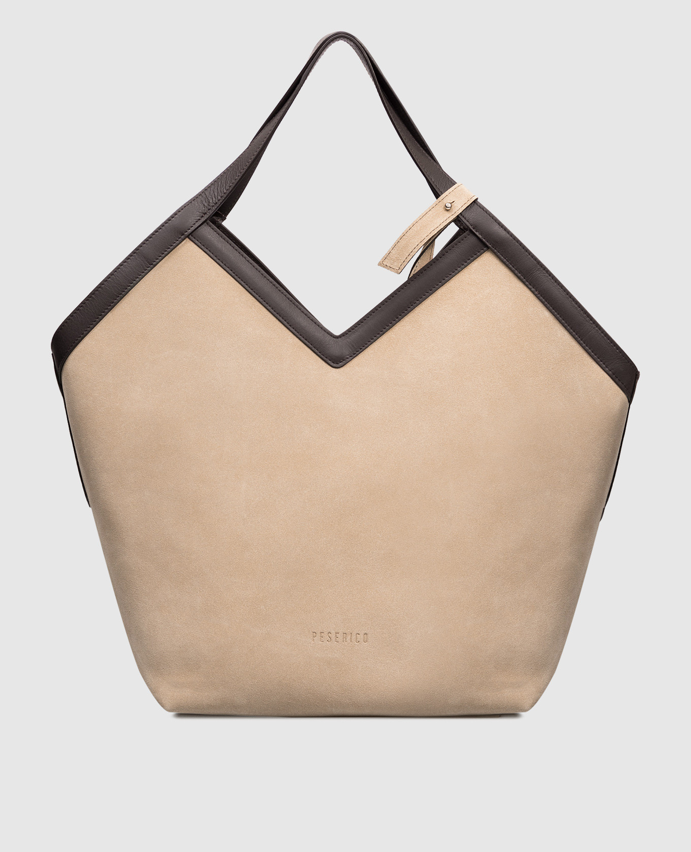 

Бежевая сумка с логотипом, Бежевый, Сумки на плечо