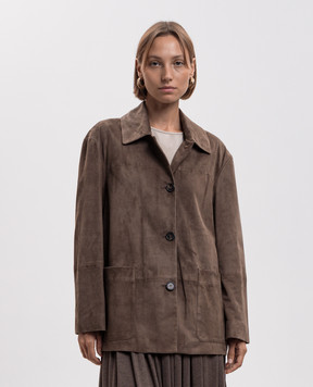 Max Mara Коричнева замшева куртка ASTRALE SMMASTRALE