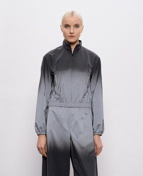 Alexander Wang Сіра спортивна куртка Shrunken зі світловідбиваючим ефектом 1WC1262709