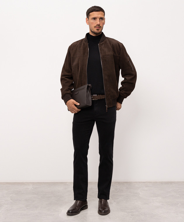 Kiton Чорний светр з кашеміру та шовку UMKXX03 зображення 2