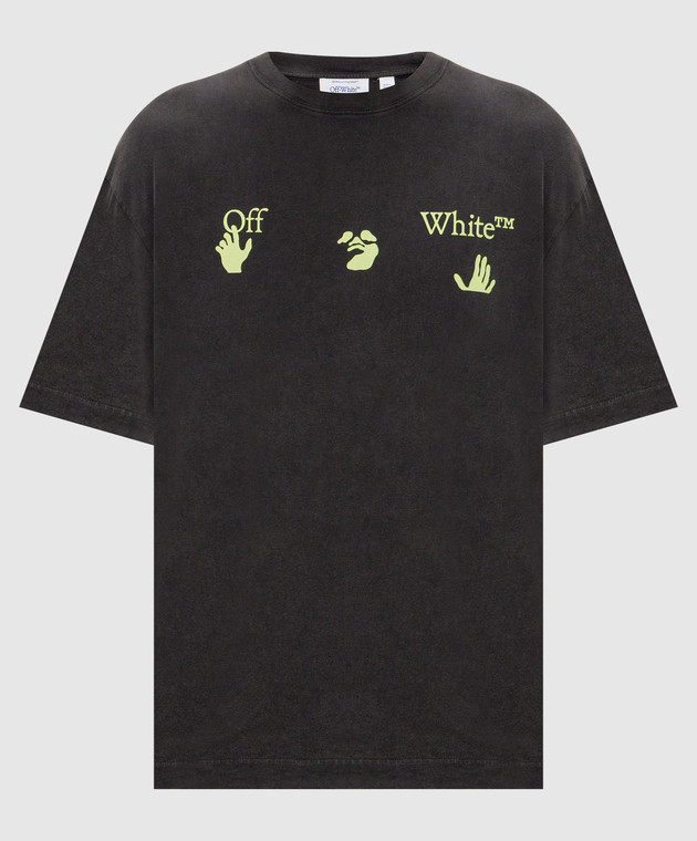 Off-White Черная футболка Bacco Arrow 44MAA120F26J019
