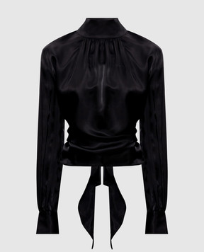 Vetements Чорна блуза з відкритою спиною WE76BL450B