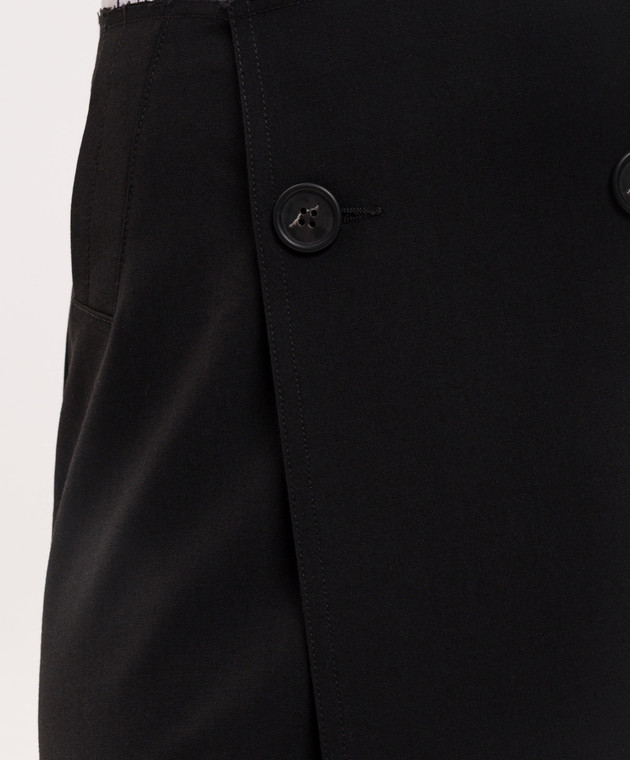 Maison Margiela MM6 Черная юбка с шерстью S52ME0035M35436 изображение 5