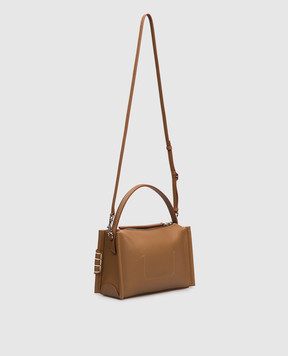 JW Anderson Коричневая кожаная сумка Loafer HB0762LA0383