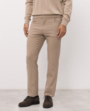 Stefano Ricci Бежеві штани з нашивкою MFT63B0090TR172P