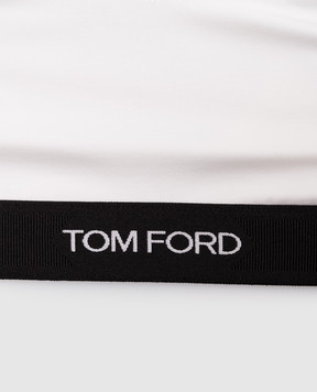 Tom Ford Белый топ с логотипом BRJ016JEX011