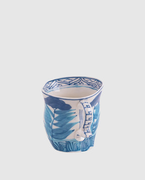 SELETTI Порцелянова асиметрична чашка Classics on acid SAKE FLOWER 11257