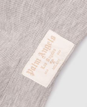Palm Angels Сірий ліф з нашивкою логотипа PLA1UWTP08SI
