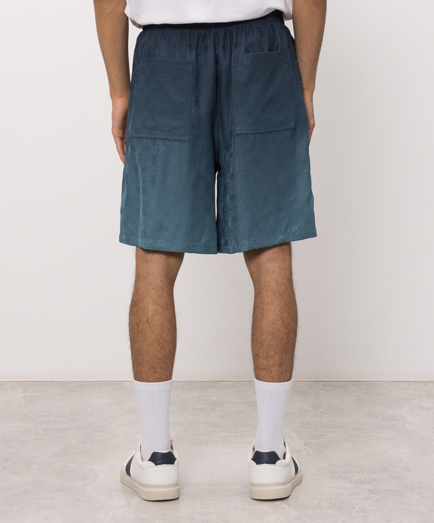 Off-White Синие шорты в узоре Arrow monogram 44MCB09KF26F004 изображение 4