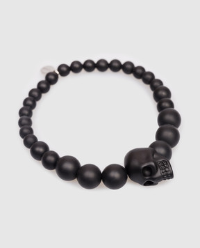 Alexander McQueen Чорний браслет Skull 858374J68AA