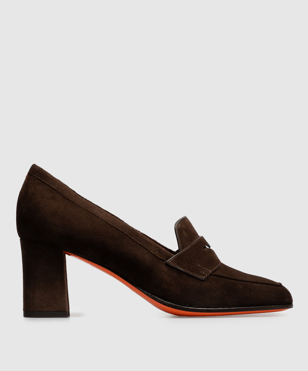 Santoni Коричневі замшеві туфлі WDOR72446HI2NAEA
