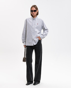Ami Paris Рубашка в полоску BFUSH063CO0087