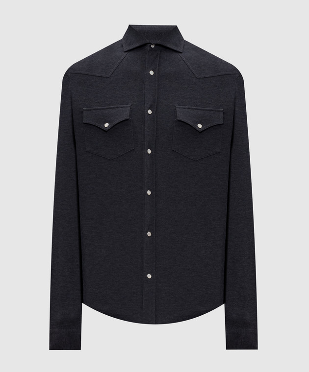 Brunello Cucinelli Сорочка сірого кольору ME8546666