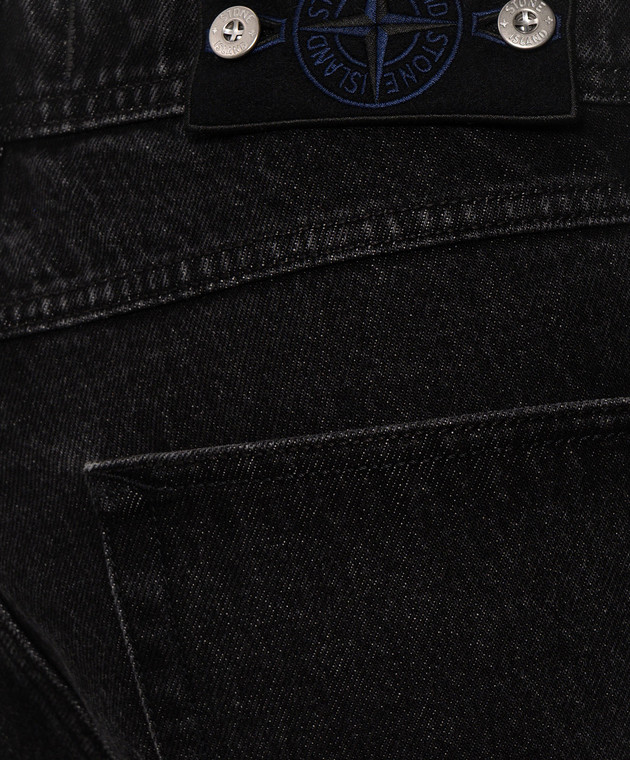 Stone Island Чорні джинси з патчем логотипа L2S14J100005S0J32 зображення 5