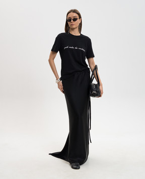 Ann Demeulemeester Черная юбка макси Eveline B0010457FA647