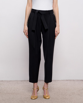 Jacob Lee Чорні штани з вовною WP0011SS26BL