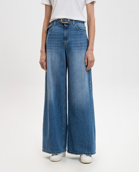 Twinset Синие джинсы с поясом 261TP2710