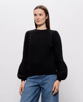 Twinset Черный свитер с шерстью 262TT3120