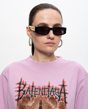 Palm Angels Чорні сонцезахисні окуляри Wister PA1031180751