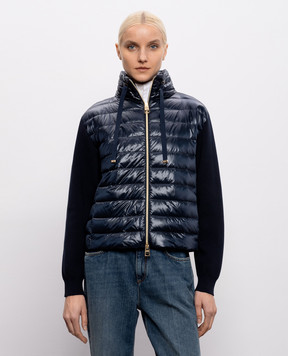 Herno Синя комбінована куртка MP000155D72098