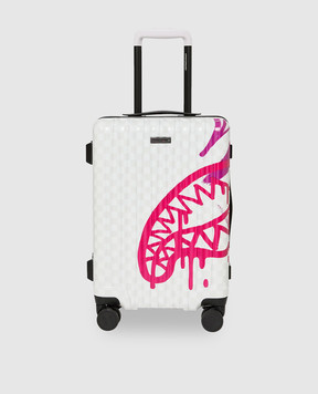 Sprayground Белый чемодан CRASH GRAFF TURBO 910CL315NSZ