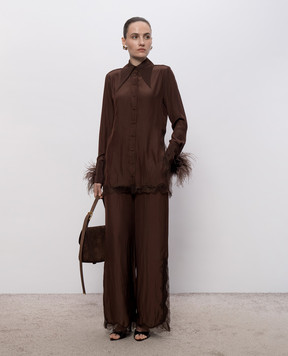 16Arlington Коричневые брюки Ricci TR131SS2601