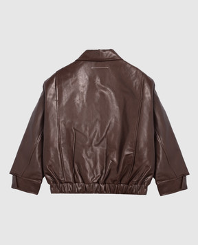 Maison Margiela MM6 Дитяча коричнева куртка M61045MM08L