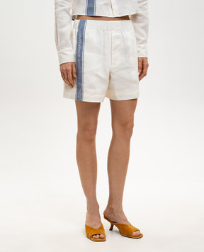 JW Anderson Шорти кольору айворі з льону SR0136PG1898